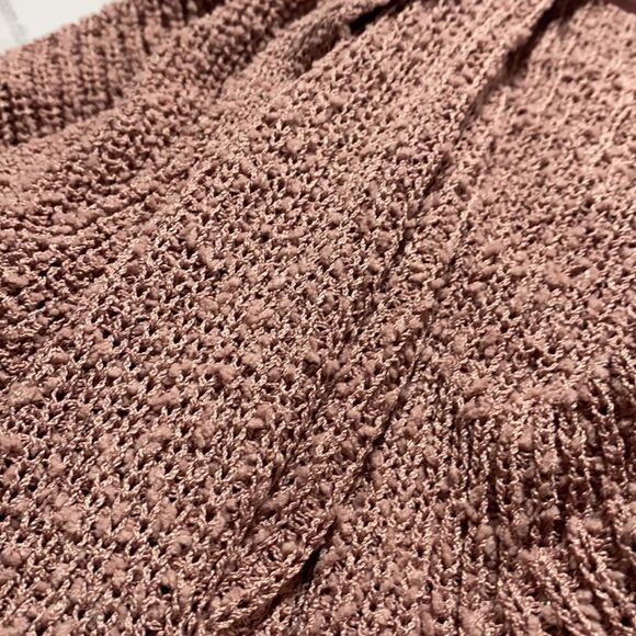 Rachel Zoe Open‎ Front Long  Duster Cardigan With Pockets Dusty Pink XS NWOT - Picture 8 of 8